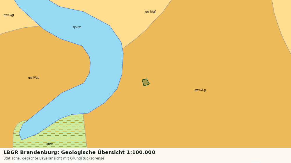 Statische Kartenansicht: LBGR Brandenburg: Geologische Übersicht 1:100.000