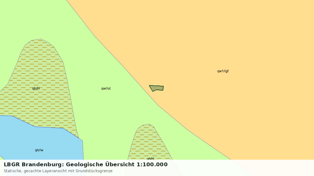 Statische Kartenansicht: LBGR Brandenburg: Geologische Übersicht 1:100.000