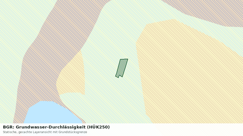 Statische Kartenansicht: BGR: Grundwasser-Durchlässigkeit (HÜK250)