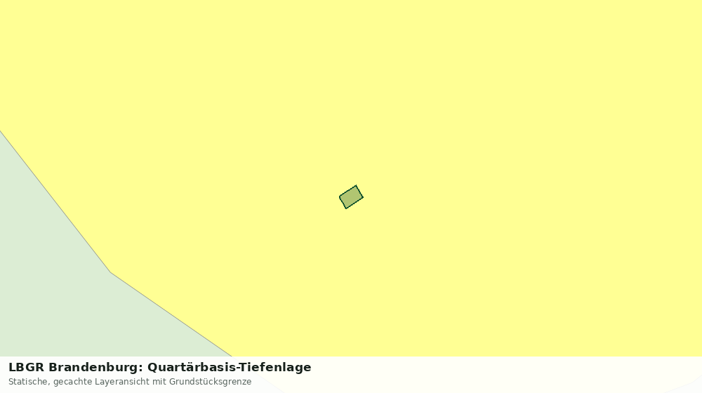 Statische Kartenansicht: LBGR Brandenburg: Quartärbasis-Tiefenlage