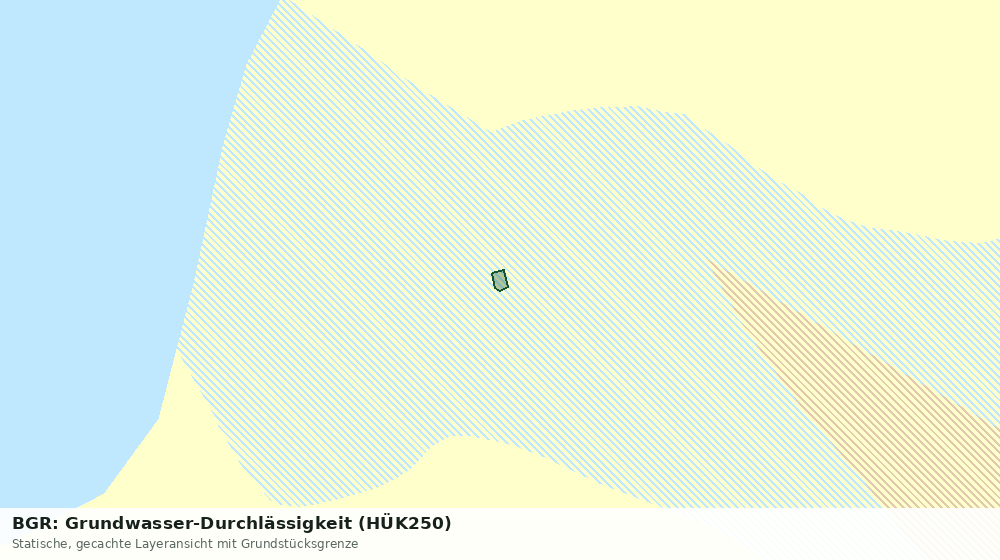 Statische Kartenansicht: BGR: Grundwasser-Durchlässigkeit (HÜK250)