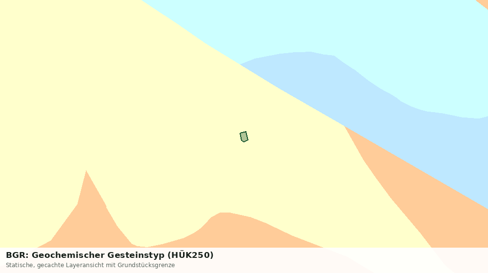 Statische Kartenansicht: BGR: Geochemischer Gesteinstyp (HÜK250)