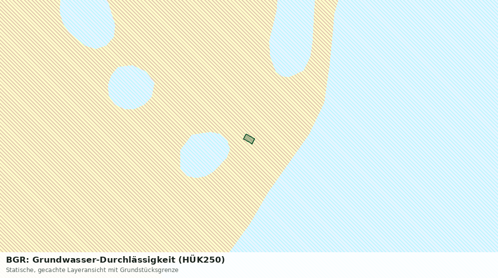 Statische Kartenansicht: BGR: Grundwasser-Durchlässigkeit (HÜK250)