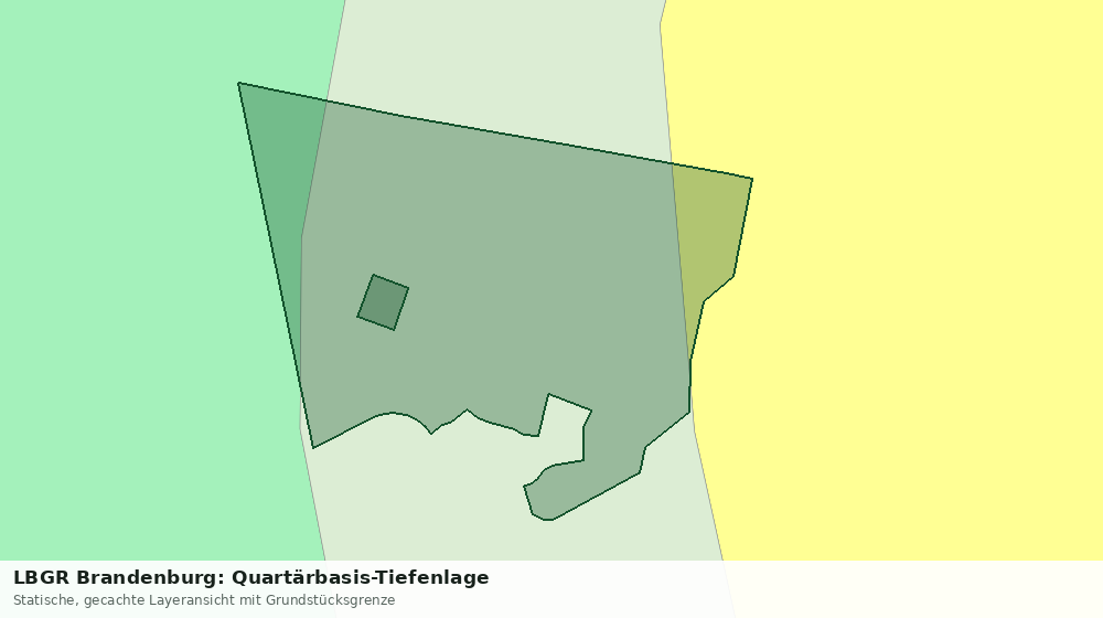 Statische Kartenansicht: LBGR Brandenburg: Quartärbasis-Tiefenlage