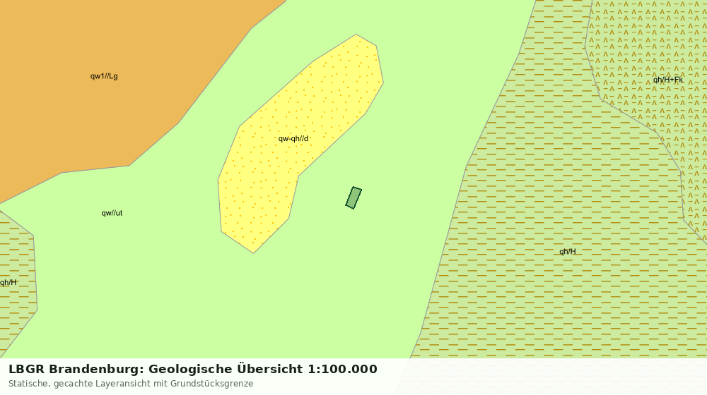 Statische Kartenansicht: LBGR Brandenburg: Geologische Übersicht 1:100.000