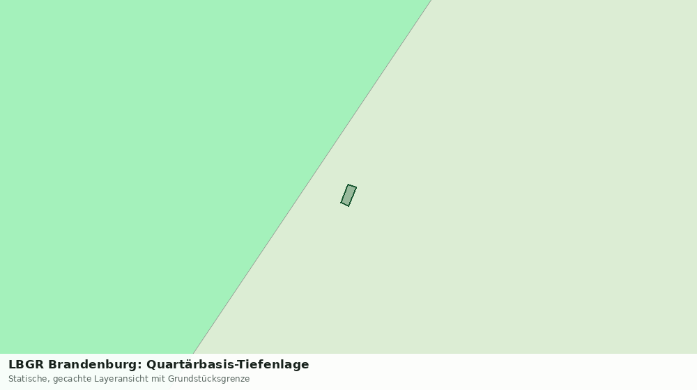 Statische Kartenansicht: LBGR Brandenburg: Quartärbasis-Tiefenlage