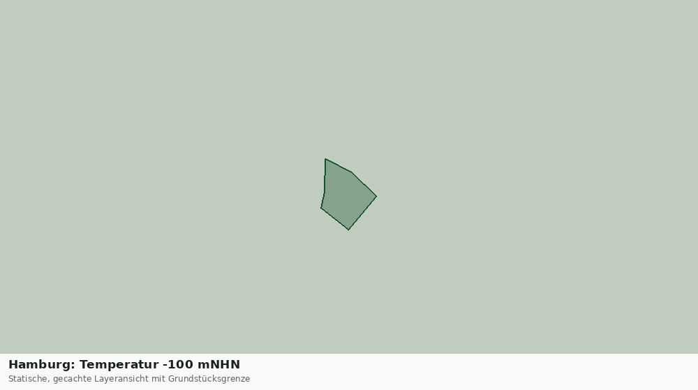 Statische Kartenansicht: Hamburg: Temperatur -100 mNHN