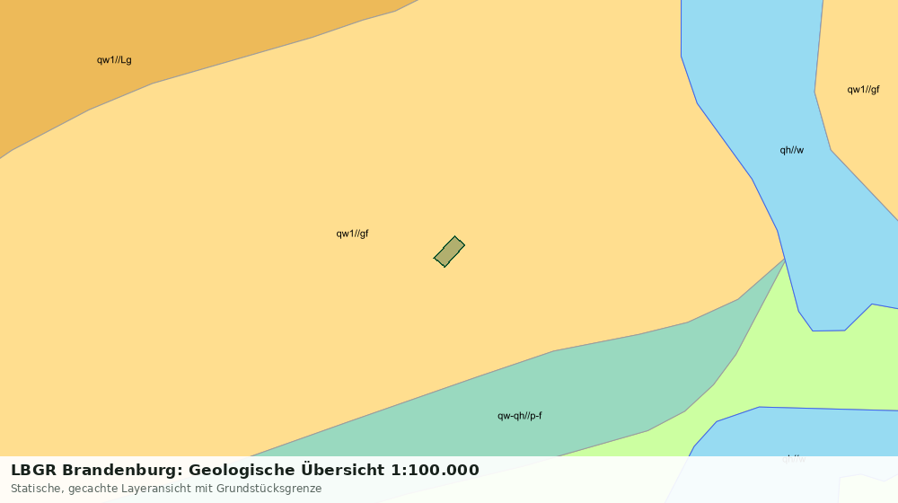 Statische Kartenansicht: LBGR Brandenburg: Geologische Übersicht 1:100.000