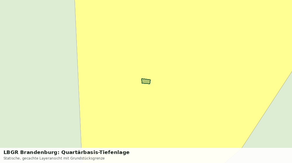 Statische Kartenansicht: LBGR Brandenburg: Quartärbasis-Tiefenlage