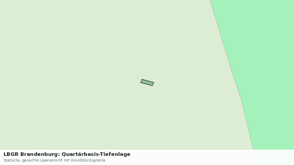 Statische Kartenansicht: LBGR Brandenburg: Quartärbasis-Tiefenlage