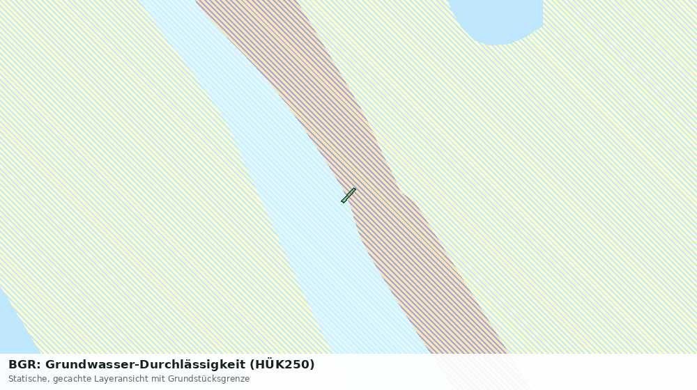 Statische Kartenansicht: BGR: Grundwasser-Durchlässigkeit (HÜK250)