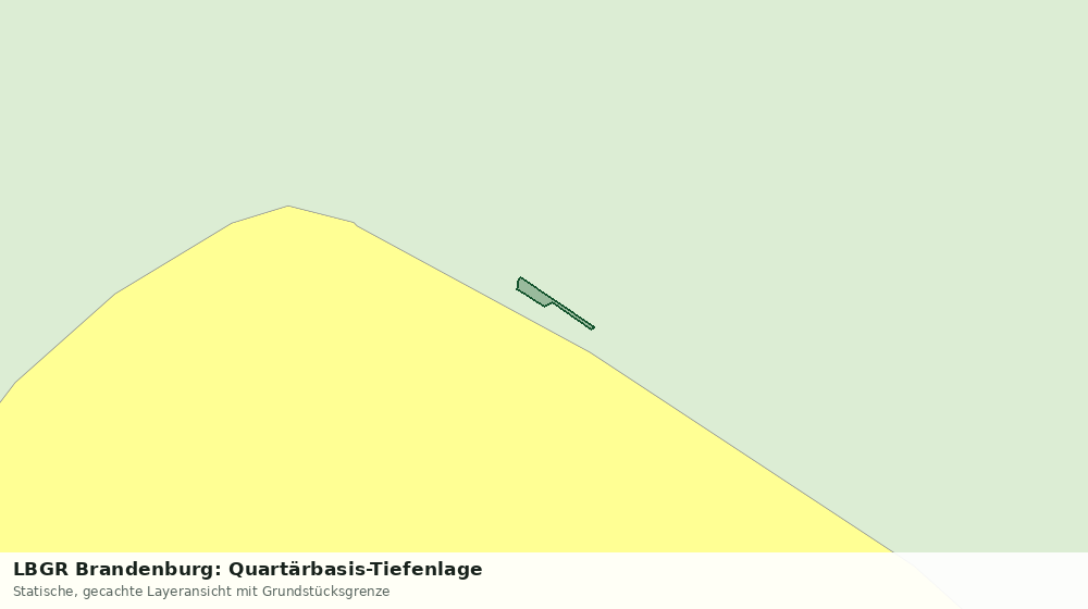Statische Kartenansicht: LBGR Brandenburg: Quartärbasis-Tiefenlage