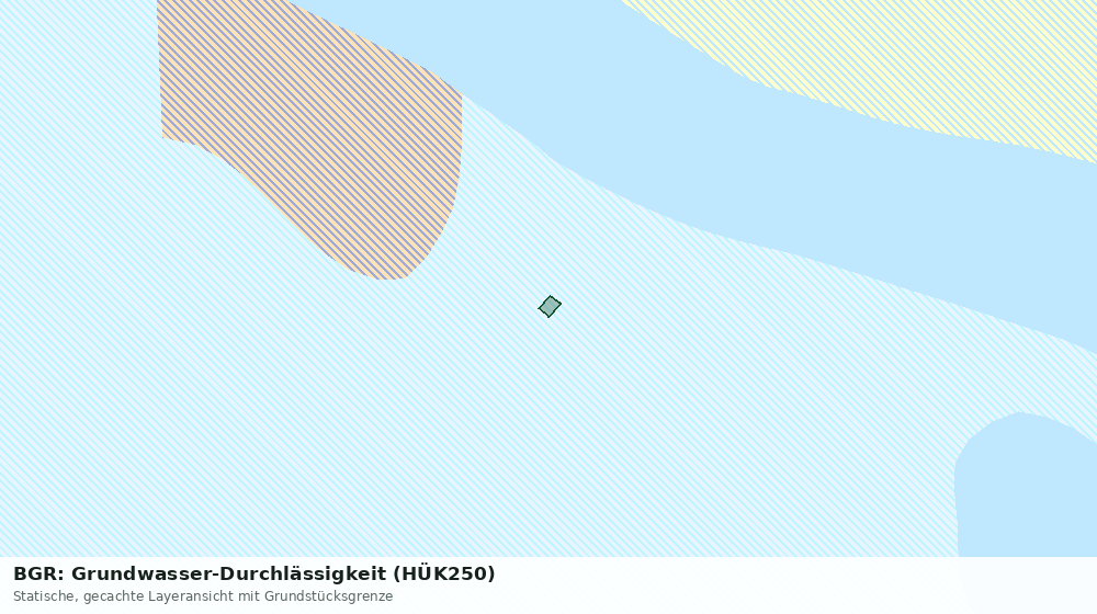 Statische Kartenansicht: BGR: Grundwasser-Durchlässigkeit (HÜK250)