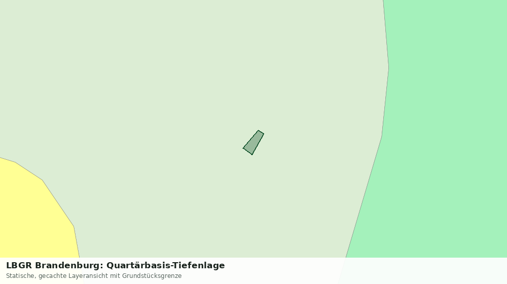 Statische Kartenansicht: LBGR Brandenburg: Quartärbasis-Tiefenlage