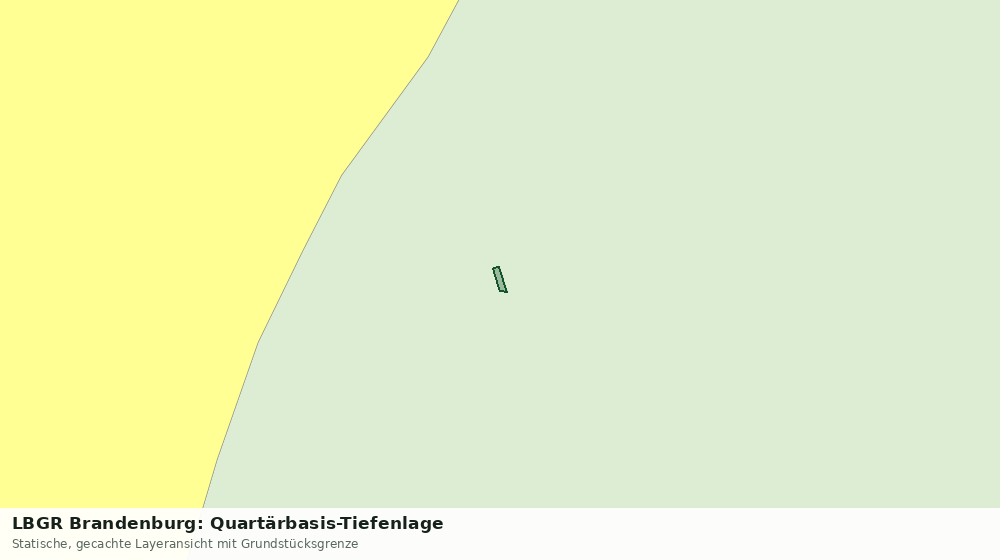 Statische Kartenansicht: LBGR Brandenburg: Quartärbasis-Tiefenlage