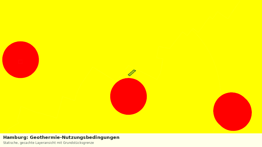 Statische Kartenansicht: Hamburg: Geothermie-Nutzungsbedingungen