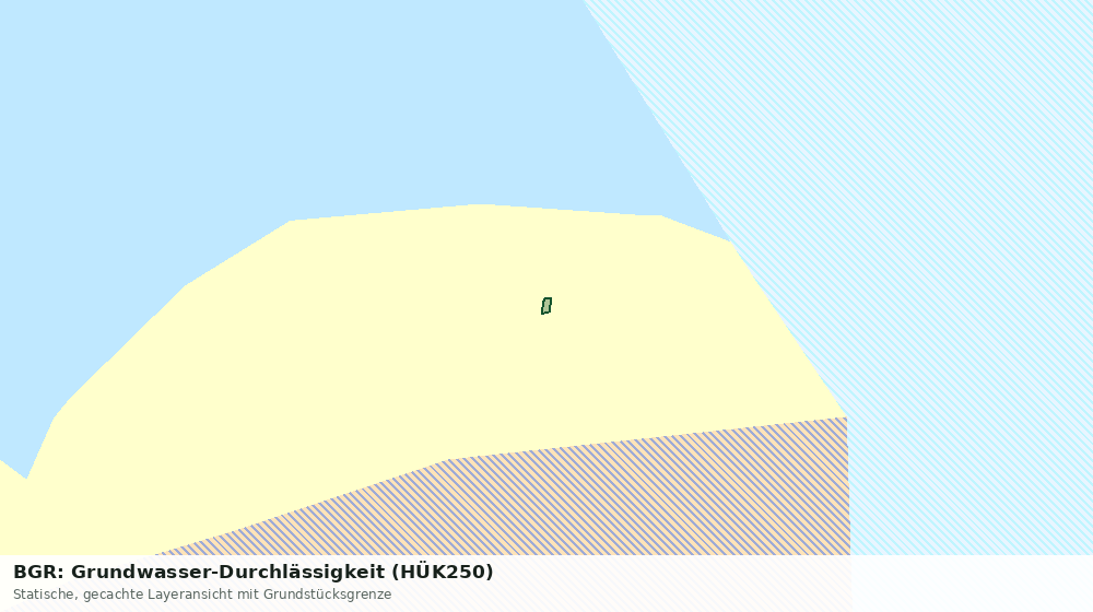 Statische Kartenansicht: BGR: Grundwasser-Durchlässigkeit (HÜK250)
