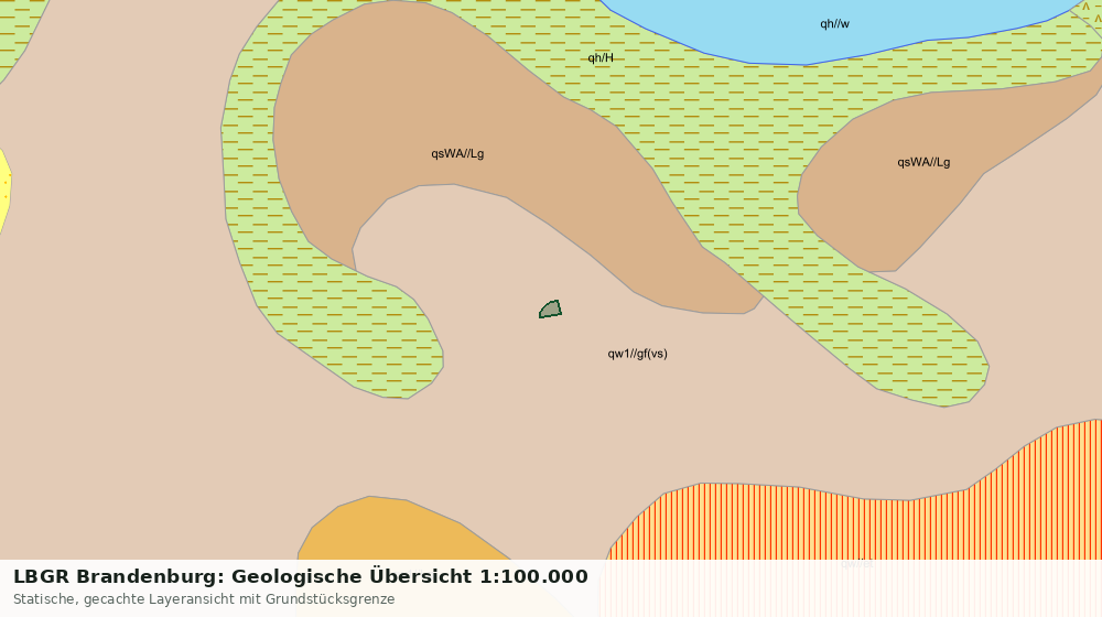Statische Kartenansicht: LBGR Brandenburg: Geologische Übersicht 1:100.000