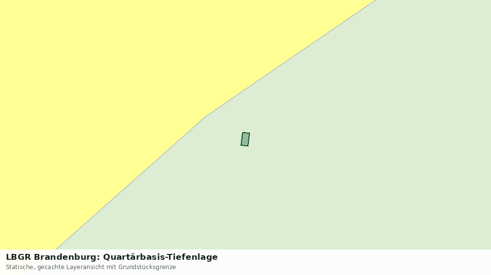 Statische Kartenansicht: LBGR Brandenburg: Quartärbasis-Tiefenlage