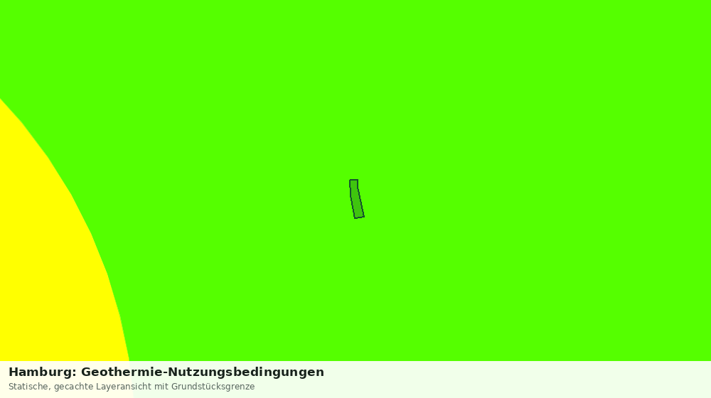 Statische Kartenansicht: Hamburg: Geothermie-Nutzungsbedingungen