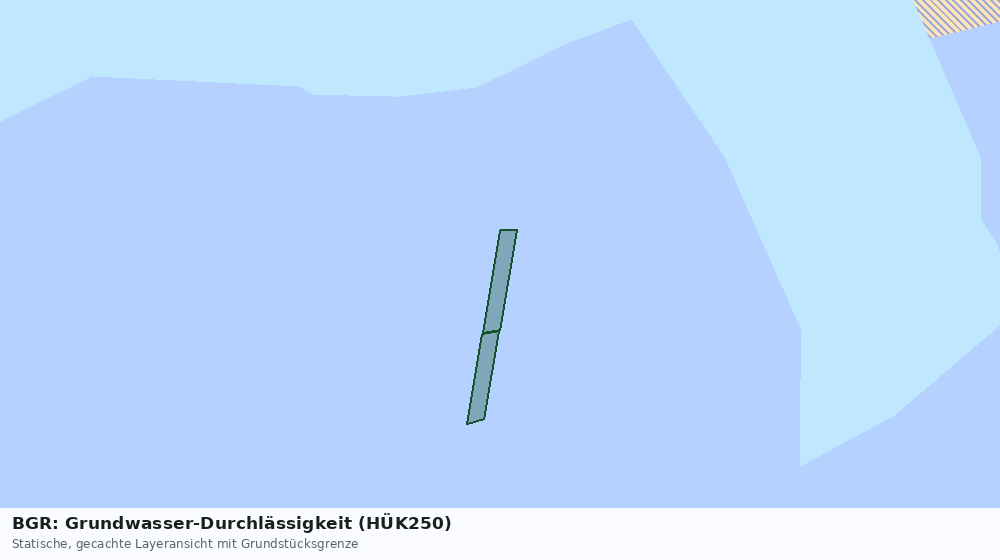 Statische Kartenansicht: BGR: Grundwasser-Durchlässigkeit (HÜK250)