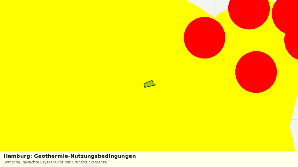Statische Kartenansicht: Hamburg: Geothermie-Nutzungsbedingungen