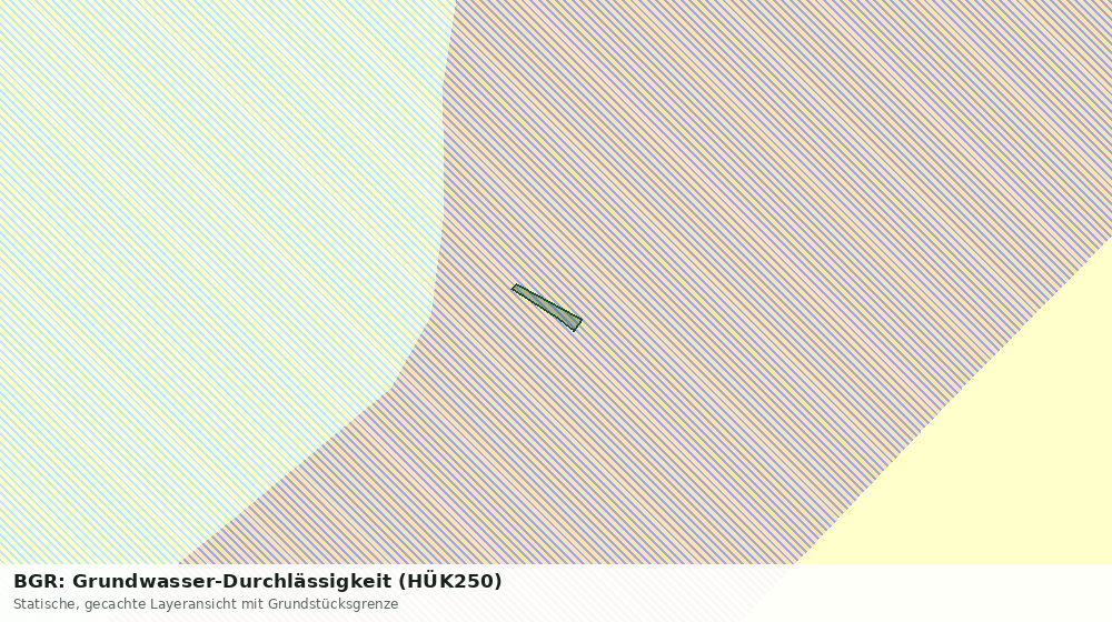 Statische Kartenansicht: BGR: Grundwasser-Durchlässigkeit (HÜK250)