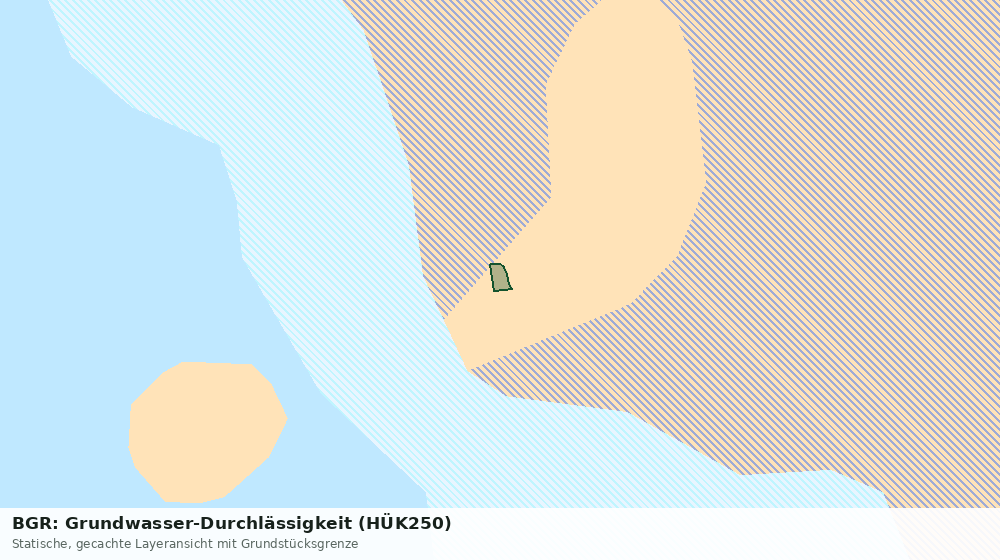 Statische Kartenansicht: BGR: Grundwasser-Durchlässigkeit (HÜK250)