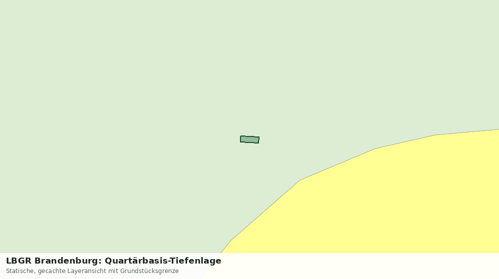 Statische Kartenansicht: LBGR Brandenburg: Quartärbasis-Tiefenlage