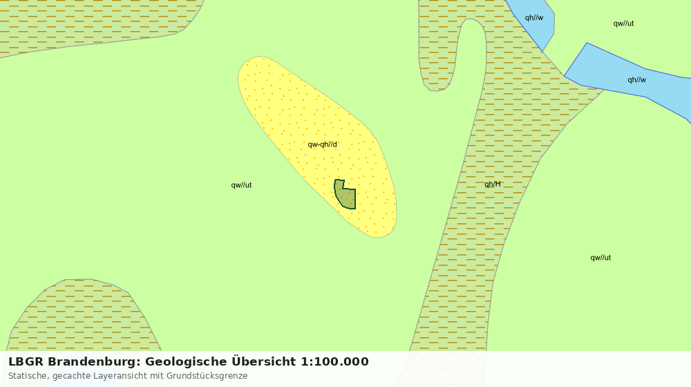 Statische Kartenansicht: LBGR Brandenburg: Geologische Übersicht 1:100.000