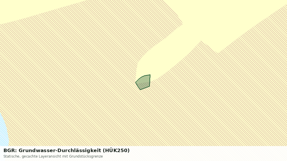 Statische Kartenansicht: BGR: Grundwasser-Durchlässigkeit (HÜK250)