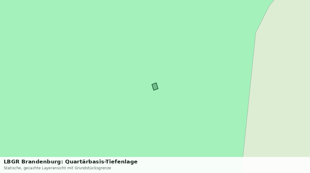 Statische Kartenansicht: LBGR Brandenburg: Quartärbasis-Tiefenlage