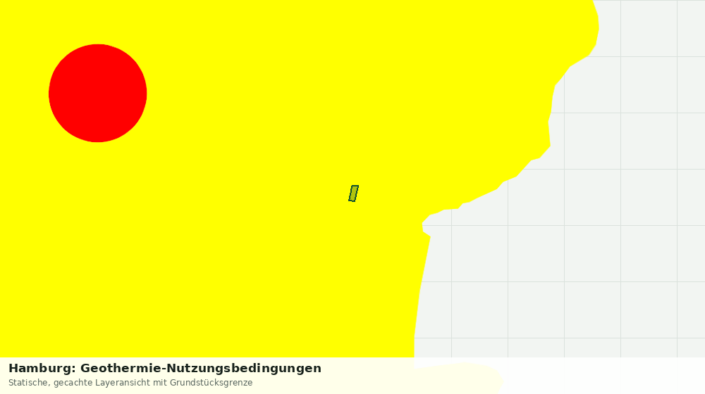 Statische Kartenansicht: Hamburg: Geothermie-Nutzungsbedingungen