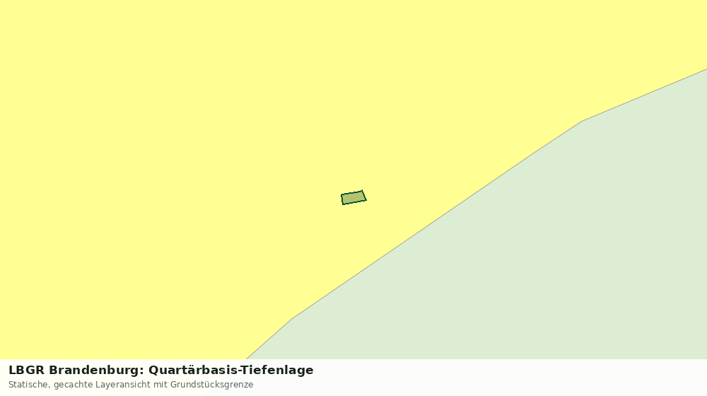 Statische Kartenansicht: LBGR Brandenburg: Quartärbasis-Tiefenlage