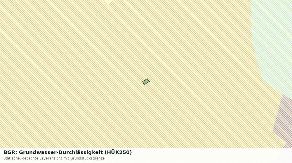 Statische Kartenansicht: BGR: Grundwasser-Durchlässigkeit (HÜK250)