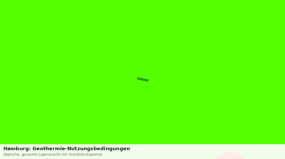 Statische Kartenansicht: Hamburg: Geothermie-Nutzungsbedingungen
