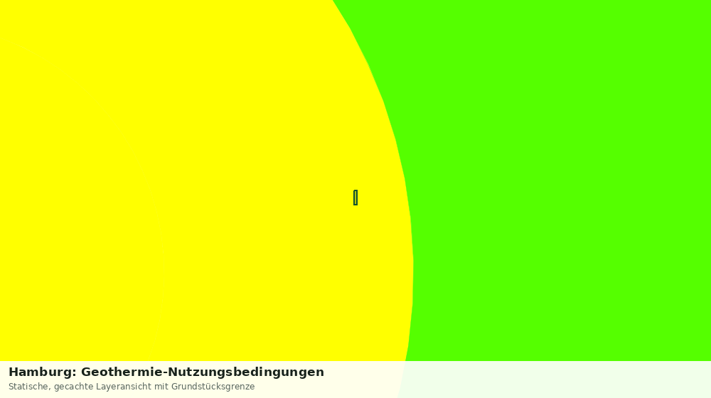 Statische Kartenansicht: Hamburg: Geothermie-Nutzungsbedingungen
