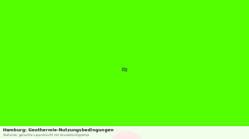 Statische Kartenansicht: Hamburg: Geothermie-Nutzungsbedingungen