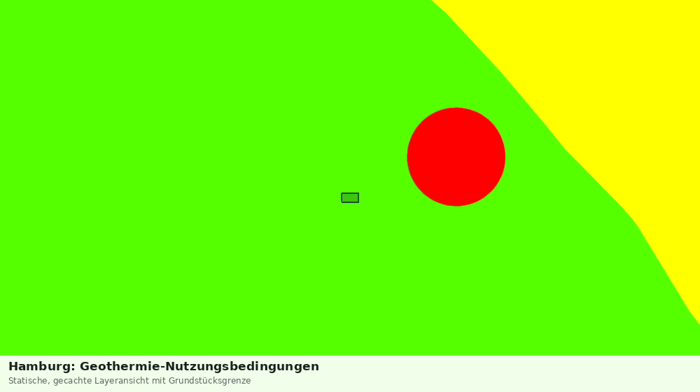Statische Kartenansicht: Hamburg: Geothermie-Nutzungsbedingungen