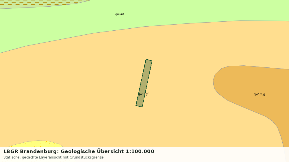 Statische Kartenansicht: LBGR Brandenburg: Geologische Übersicht 1:100.000