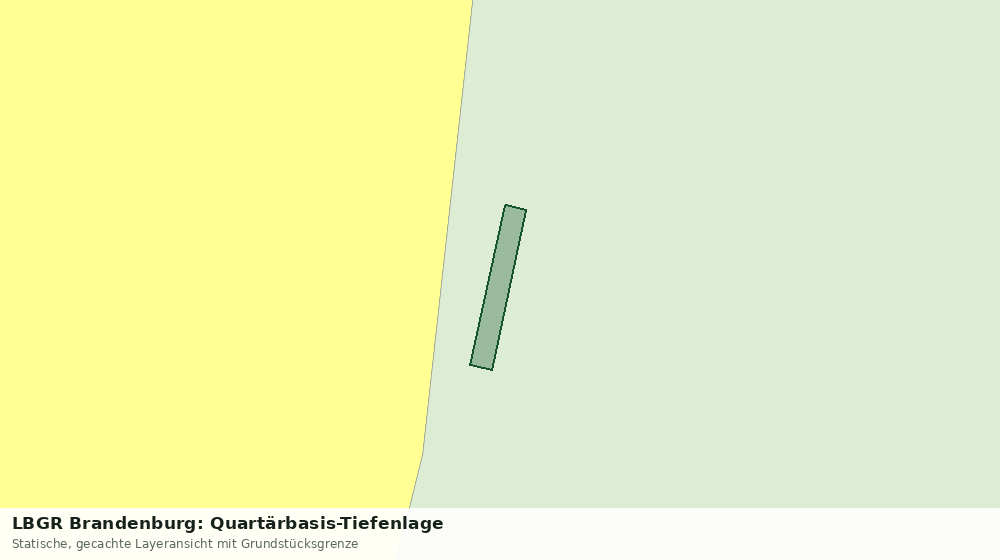 Statische Kartenansicht: LBGR Brandenburg: Quartärbasis-Tiefenlage