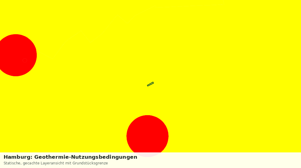 Statische Kartenansicht: Hamburg: Geothermie-Nutzungsbedingungen