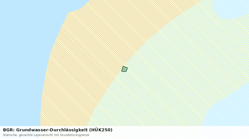 Statische Kartenansicht: BGR: Grundwasser-Durchlässigkeit (HÜK250)