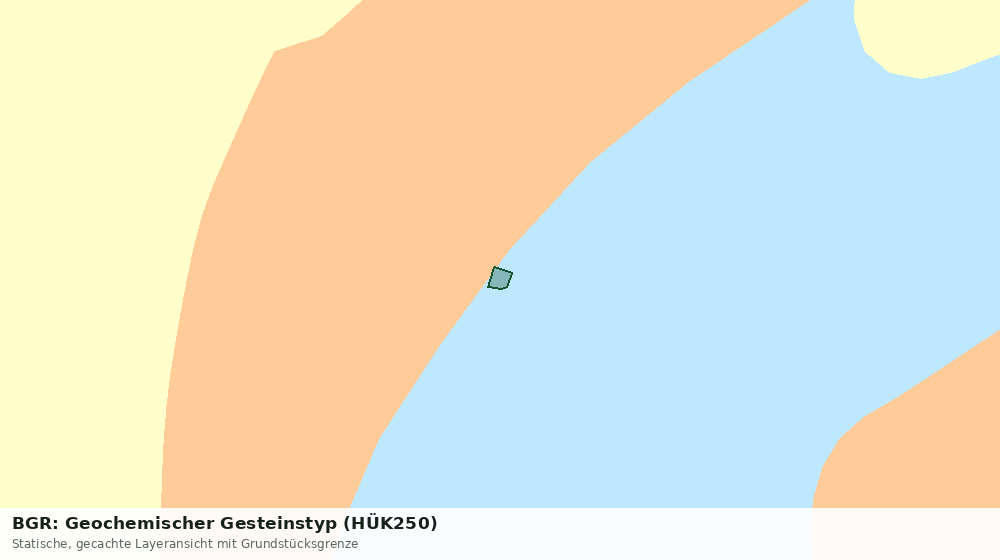 Statische Kartenansicht: BGR: Geochemischer Gesteinstyp (HÜK250)