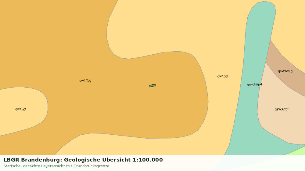 Statische Kartenansicht: LBGR Brandenburg: Geologische Übersicht 1:100.000