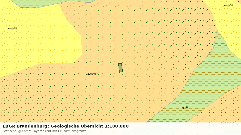 Statische Kartenansicht: LBGR Brandenburg: Geologische Übersicht 1:100.000