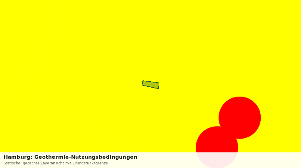 Statische Kartenansicht: Hamburg: Geothermie-Nutzungsbedingungen