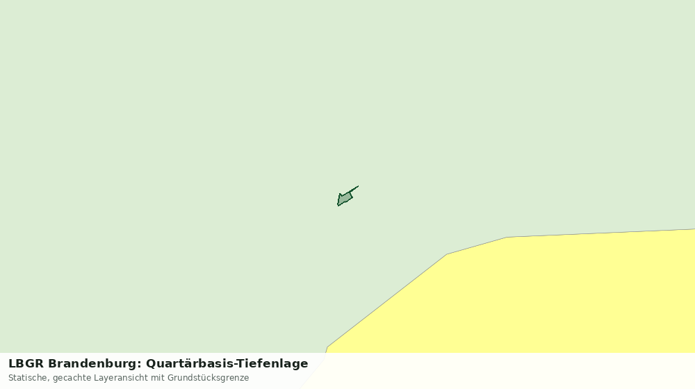 Statische Kartenansicht: LBGR Brandenburg: Quartärbasis-Tiefenlage