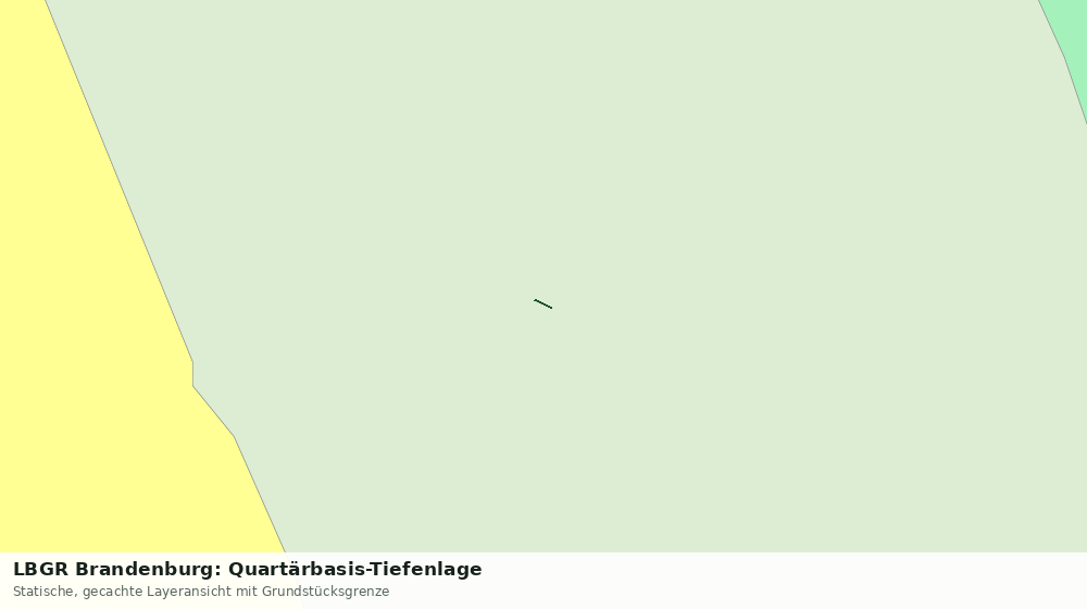 Statische Kartenansicht: LBGR Brandenburg: Quartärbasis-Tiefenlage