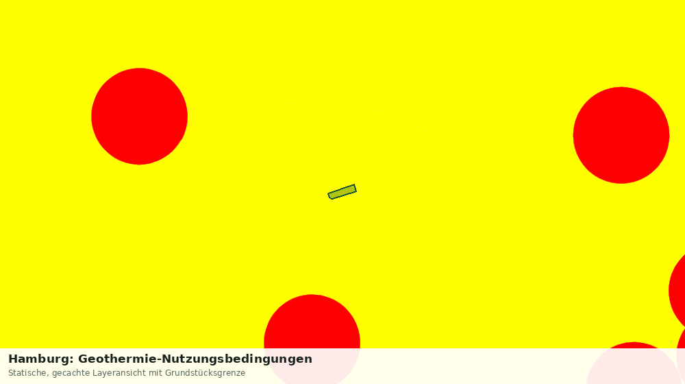 Statische Kartenansicht: Hamburg: Geothermie-Nutzungsbedingungen